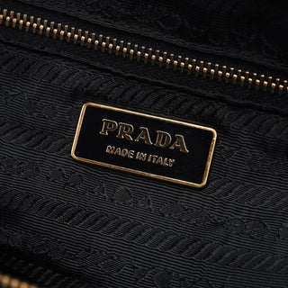 Prada Black Vitello Chic Shoulder Bag