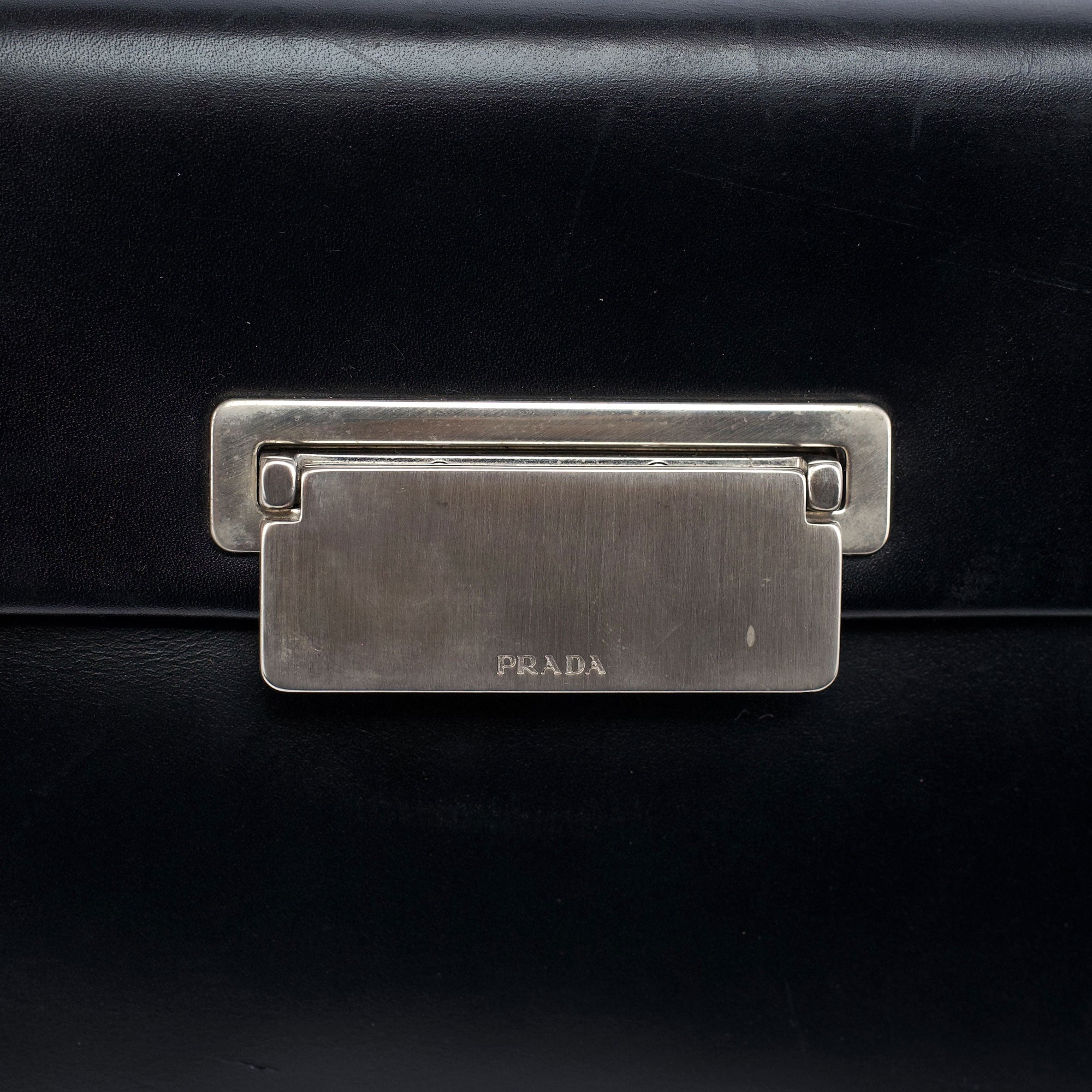 Prada Black Vitello Crossbody Bag