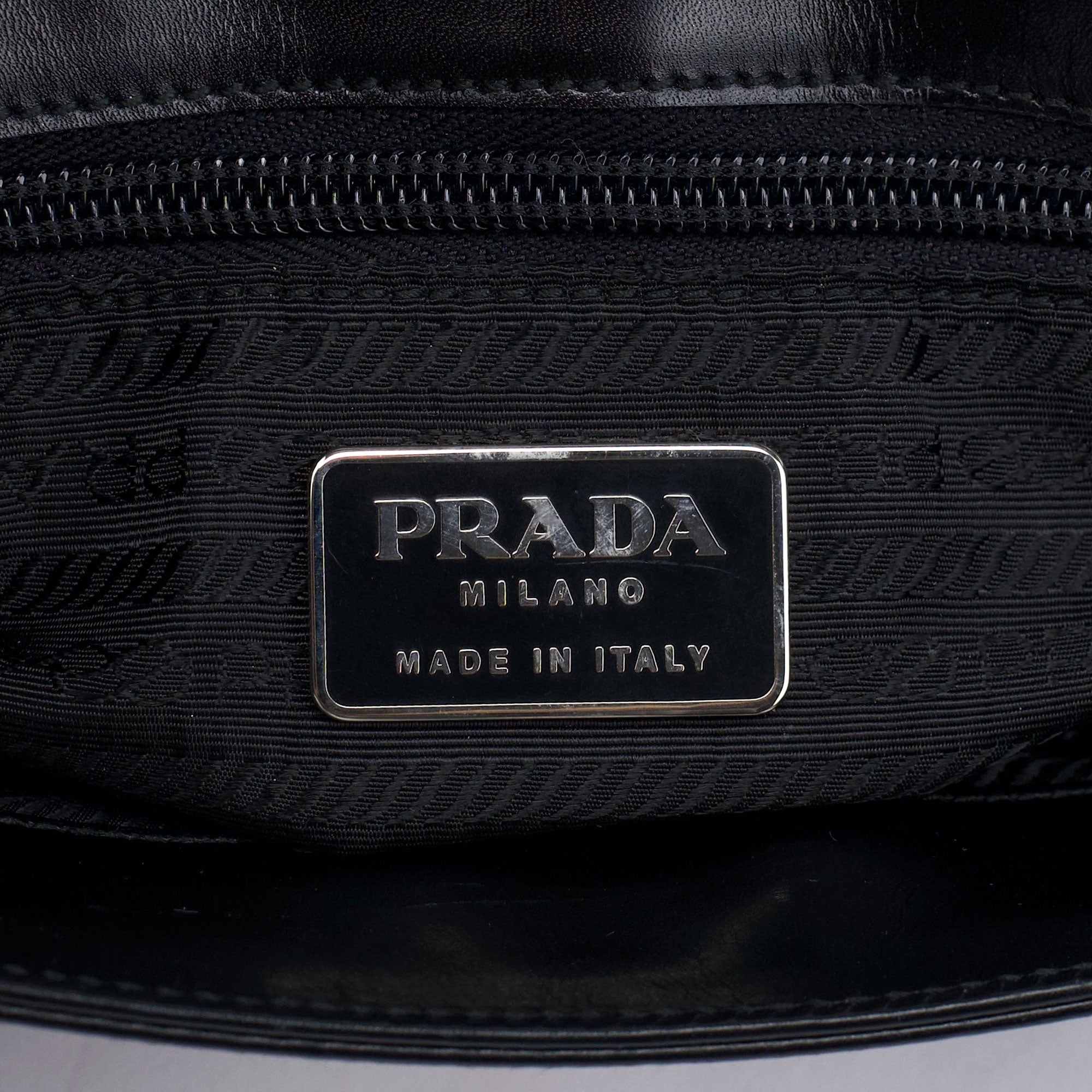 Prada Black Vitello Crossbody Bag