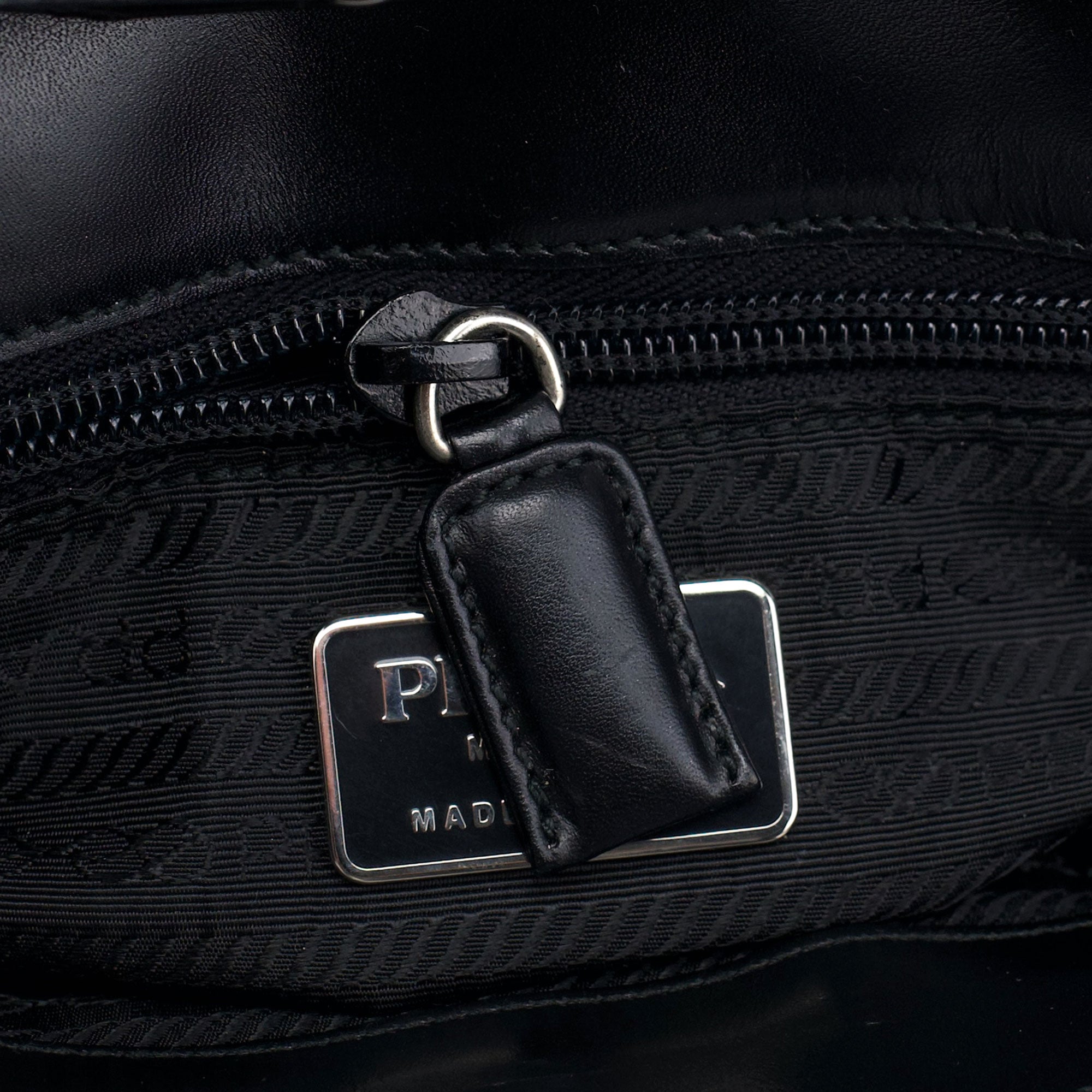 Prada Black Vitello Crossbody Bag