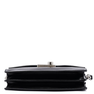 Prada Black Vitello Keylock Shoulder Bag