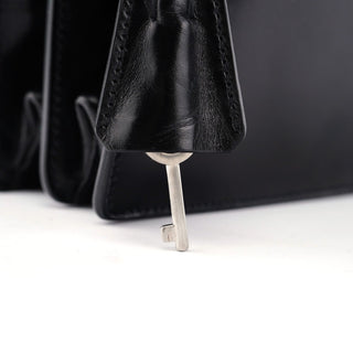 Prada Black Vitello Keylock Shoulder Bag