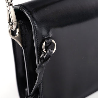 Prada Black Vitello Keylock Shoulder Bag