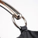 Prada Black Vitello Metal Hobo Shoulder Bag