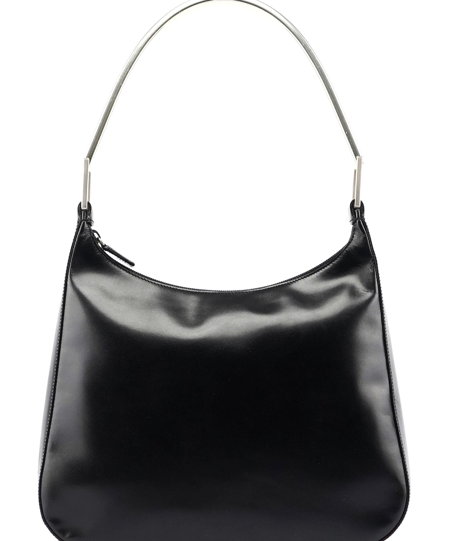 Prada Black Vitello Metallo Shoulder Bag