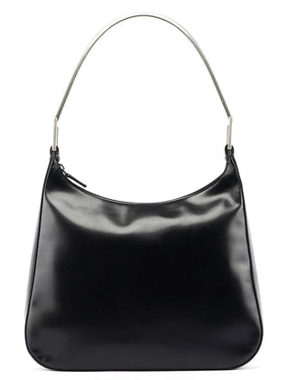 Prada Black Vitello Metallo Shoulder Bag