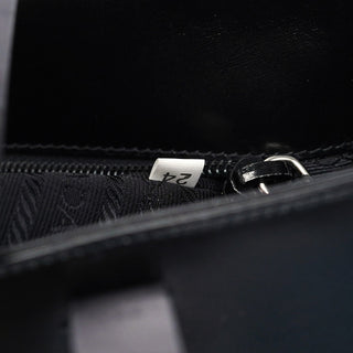 Prada Black Vitello Tessuto Tote Bag