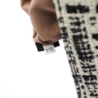 Prada Black White Tweed Clutch Bag