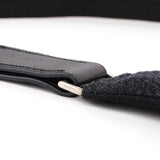 Prada Sac bandoulière en laine et fourrure noires