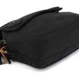 Prada BN0245 Black Cotton Snap Shoulder Bag
