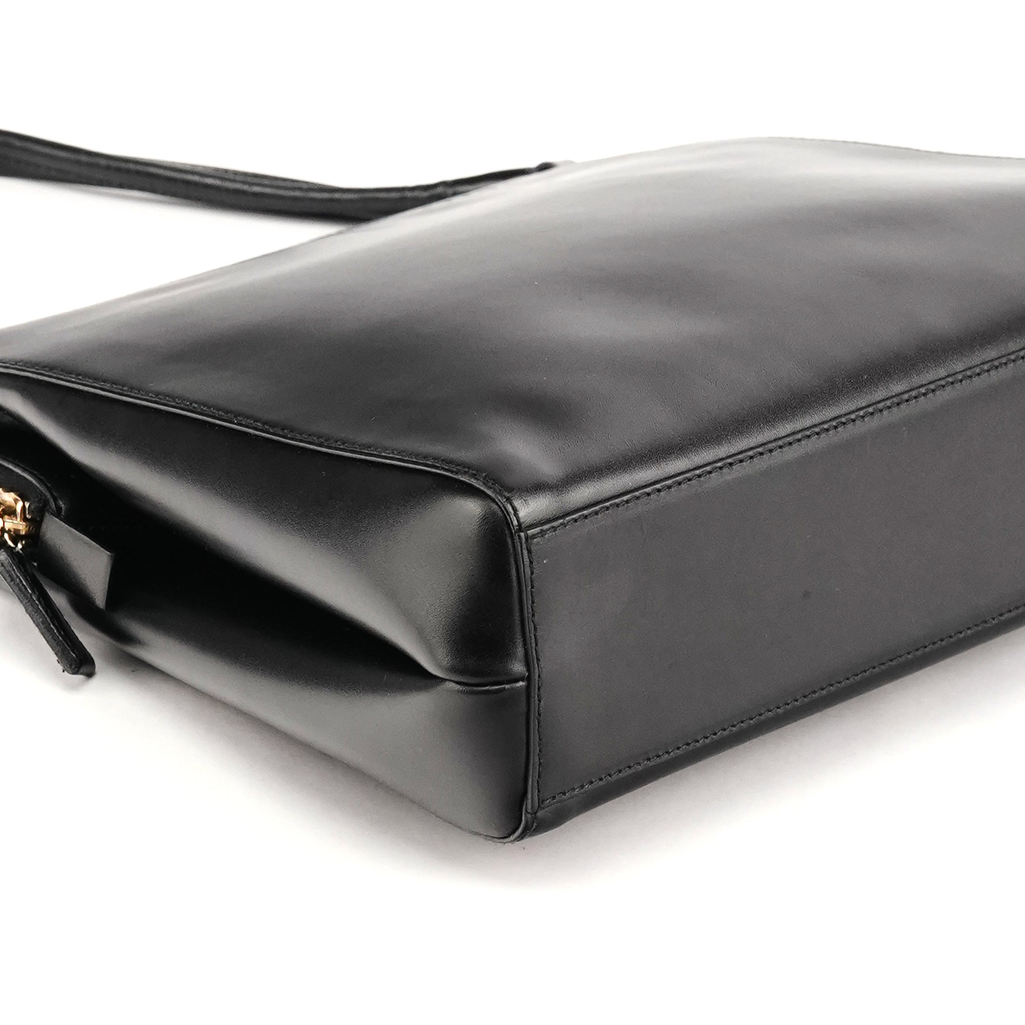 Prada BN0315 Black Vitello Chic Shoulder Bag
