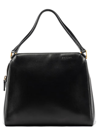 Prada BN0315 Black Vitello Chic Shoulder Bag