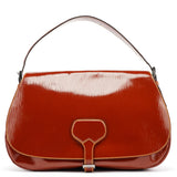 Prada BN0526 Brown Vernice Old Shoulder Bag