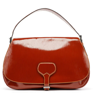 Prada BN0526 Brown Vernice Old Shoulder Bag