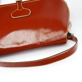 Prada BN0526 Brown Vernice Old Shoulder Bag