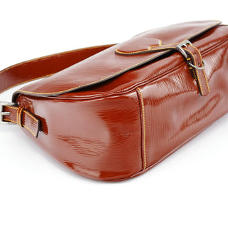 Prada BN0526 Brown Vernice Old Shoulder Bag