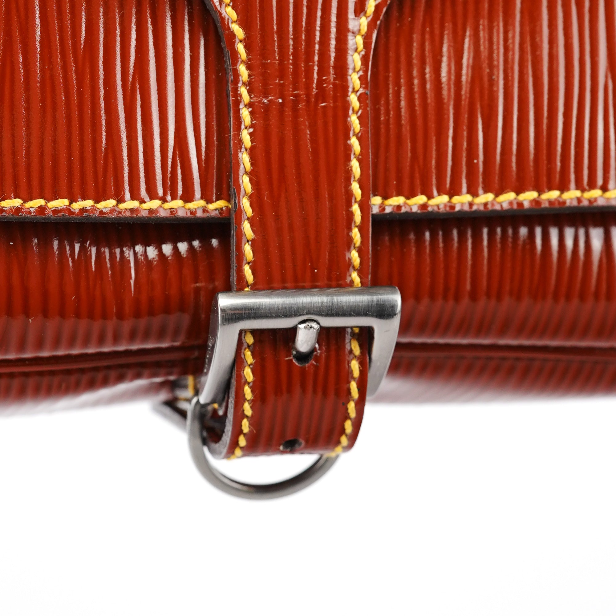 Prada BN0526 Brown Vernice Old Shoulder Bag