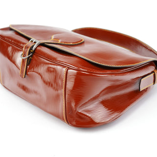 Prada BN0526 Brown Vernice Old Shoulder Bag