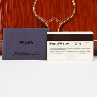 Prada BN0526 Brown Vernice Old Shoulder Bag