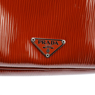 Prada BN0526 Brown Vernice Old Shoulder Bag