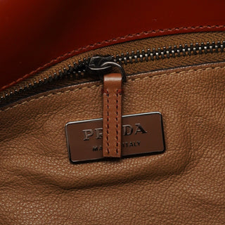 Prada BN0526 Brown Vernice Old Shoulder Bag