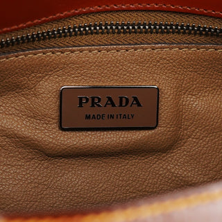 Prada BN0526 Brown Vernice Old Shoulder Bag