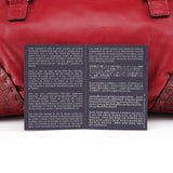 Prada BN0759 Burgundy Croc Calfskin Bowling Bag
