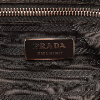 Prada BN0759 Burgundy Croc Calfskin Bowling Bag
