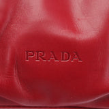 Prada BN0759 Burgundy Croc Calfskin Bowling Bag