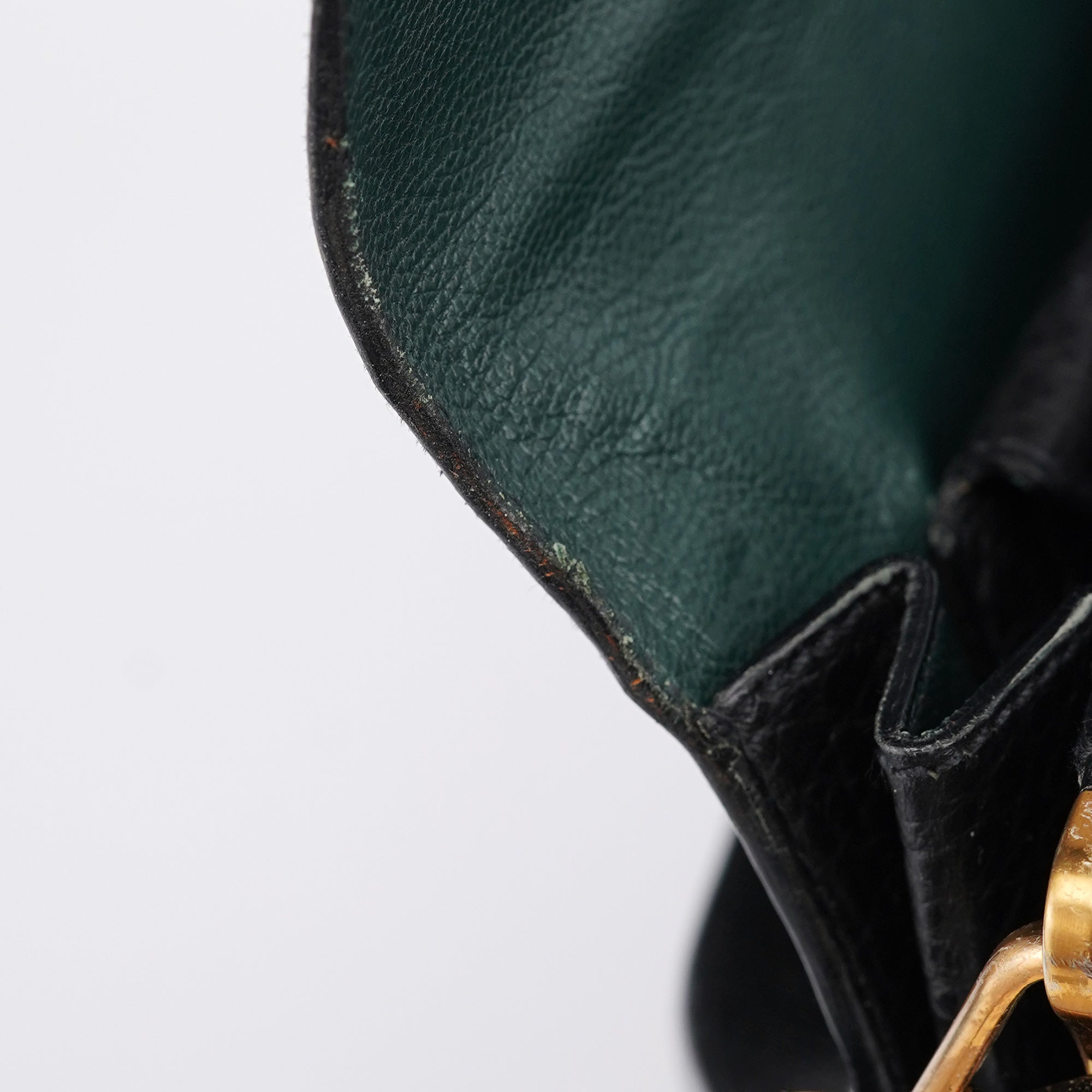 Prada BN0960 Black Berlino Sound Leather Top Handle Bag