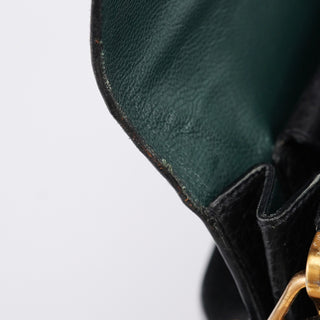 Prada BN0960 Black Berlino Sound Leather Top Handle Bag