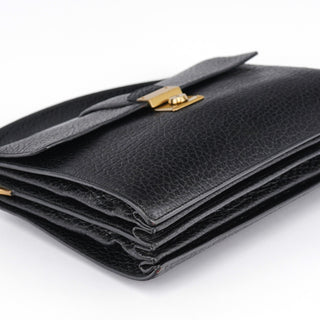 Prada BN0960 Black Berlino Sound Leather Top Handle Bag