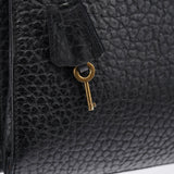 Prada BN0960 Black Berlino Sound Leather Top Handle Bag