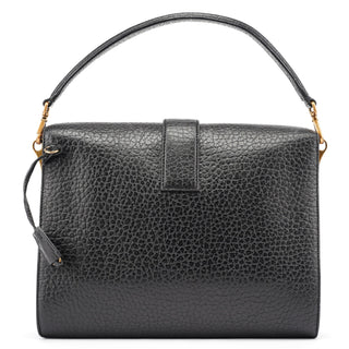 Prada BN0960 Black Berlino Sound Leather Top Handle Bag