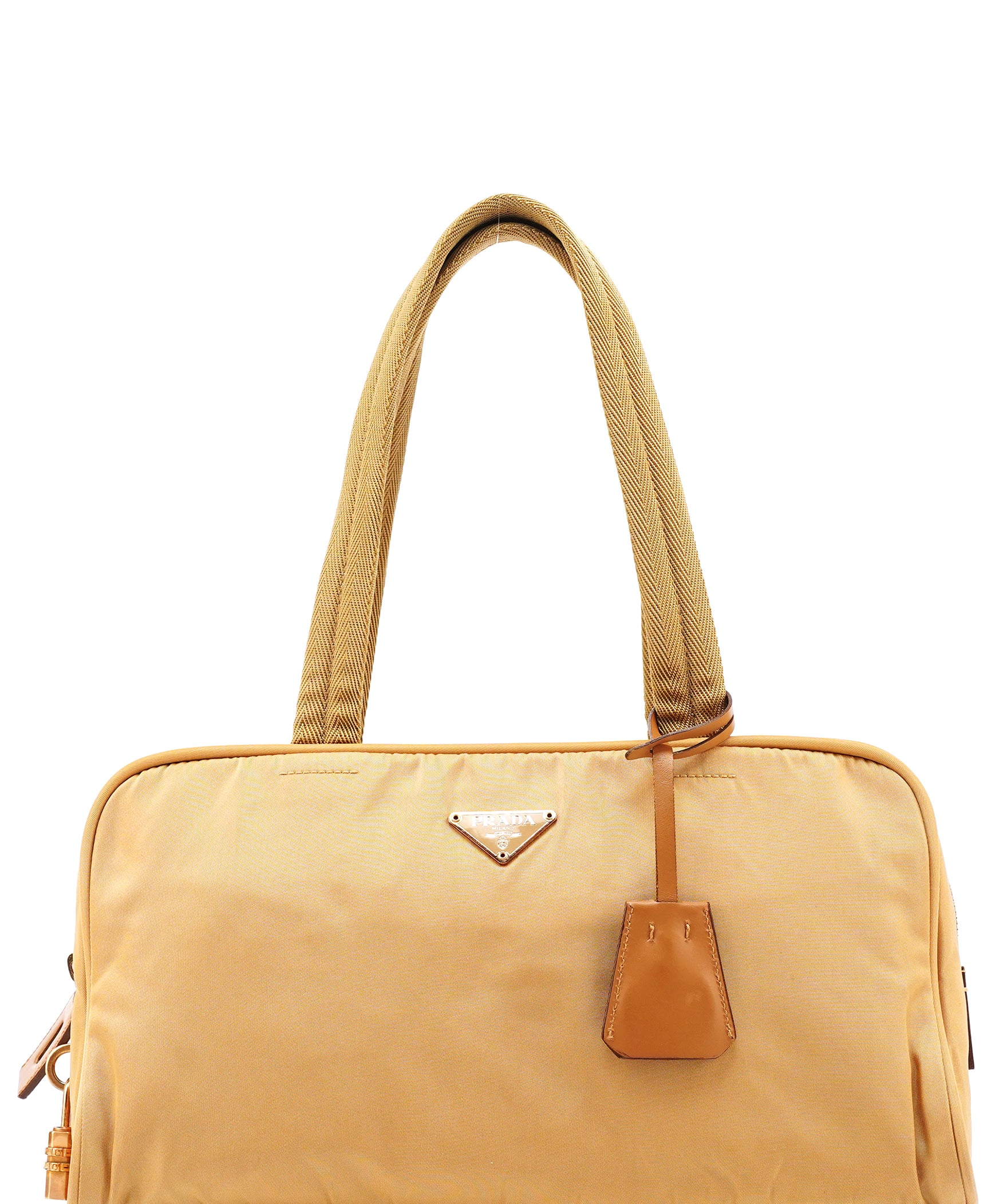 Prada BR0140 Beige Tessuto Sport Bowling Bag