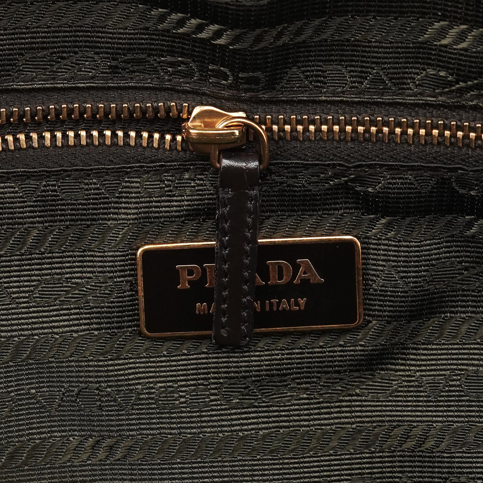Prada BR0140 Beige Tessuto Sport Bowling Bag