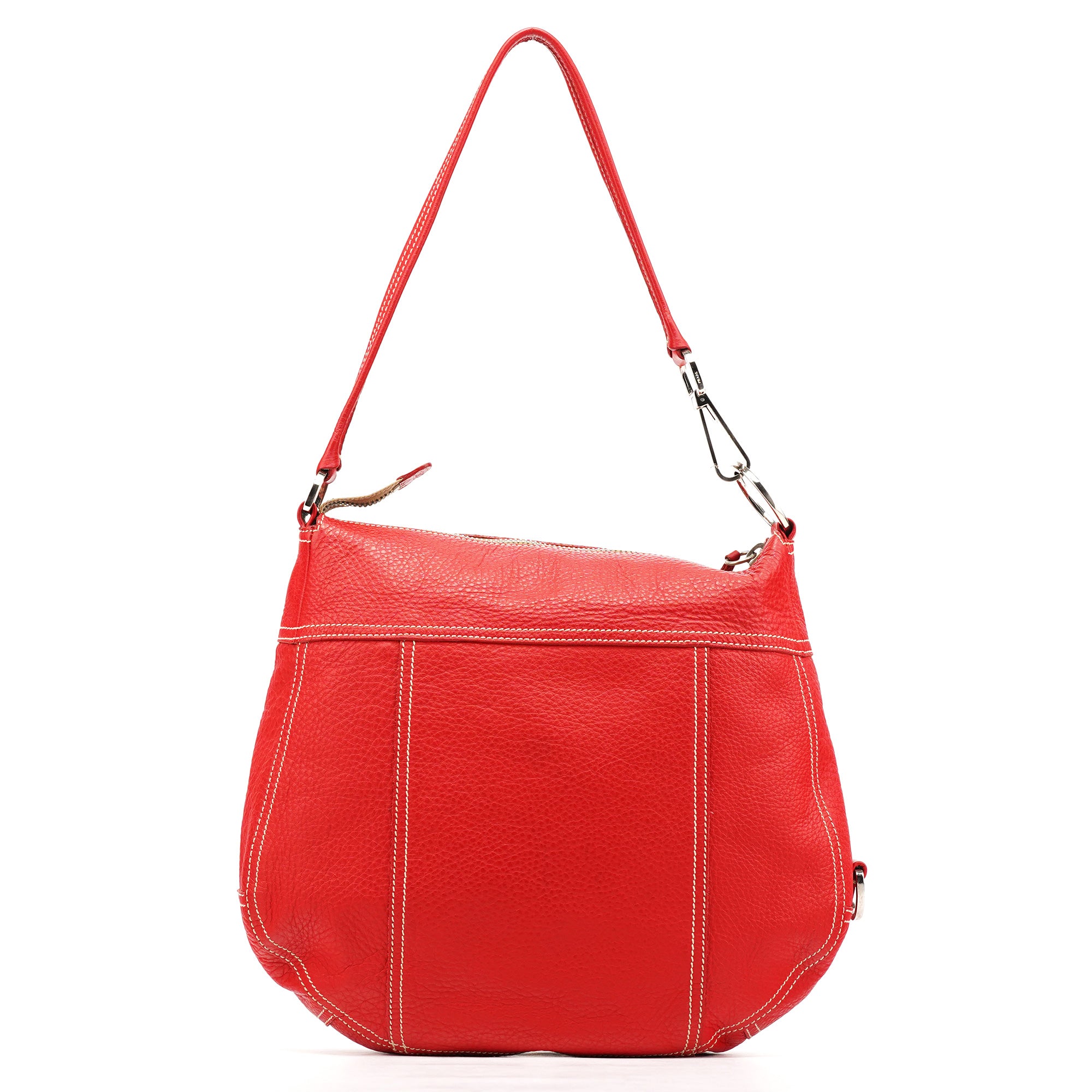 Prada BR1608 Schultertasche aus rotem Leder