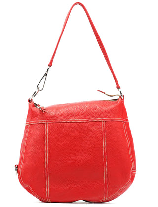Prada BR1608 Red Leather Shoulder Bag