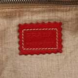 Prada BR1608 Red Vitello Summer Hobo Shoulder Bag