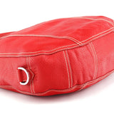 Prada BR1608 Red Vitello Summer Hobo Shoulder Bag
