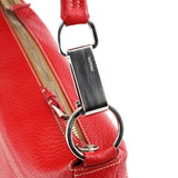 Prada BR1608 Red Vitello Summer Hobo Shoulder Bag