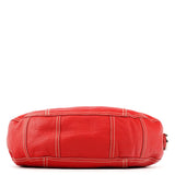 Prada BR1608 Red Vitello Summer Hobo Shoulder Bag