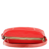 Prada BR1608 Red Vitello Summer Hobo Shoulder Bag