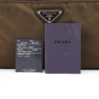 Prada BR1787 Green Tessuto Tote Bag