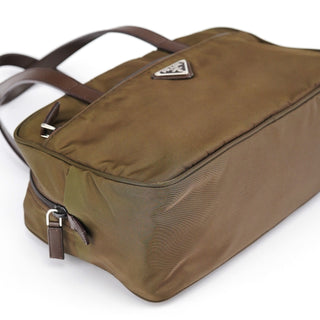 Prada BR1787 Green Tessuto Tote Bag