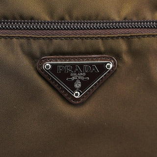 Prada BR1787 Green Tessuto Tote Bag