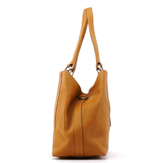Prada BR2252 Beige Leather Tote Bag