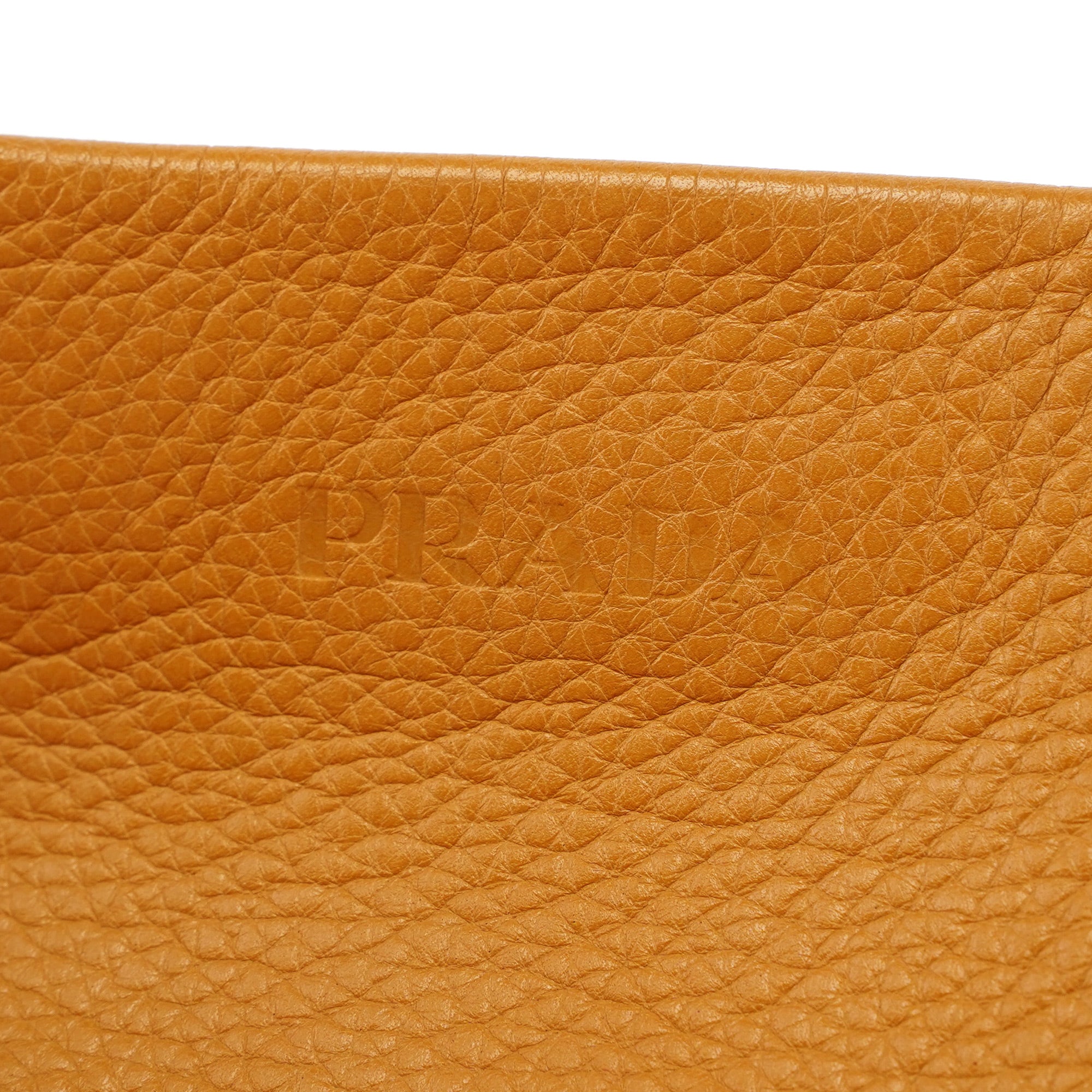 Prada BR2252 Beige Leather Tote Bag