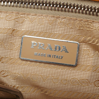 Prada BR2252 Beige Leather Tote Bag