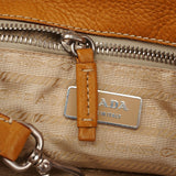 Prada BR2252 Beige Leather Tote Bag
